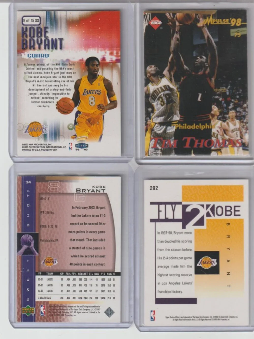 Kobe Bryant 4 Card Set — Lakers/Black Mamba Magic #19